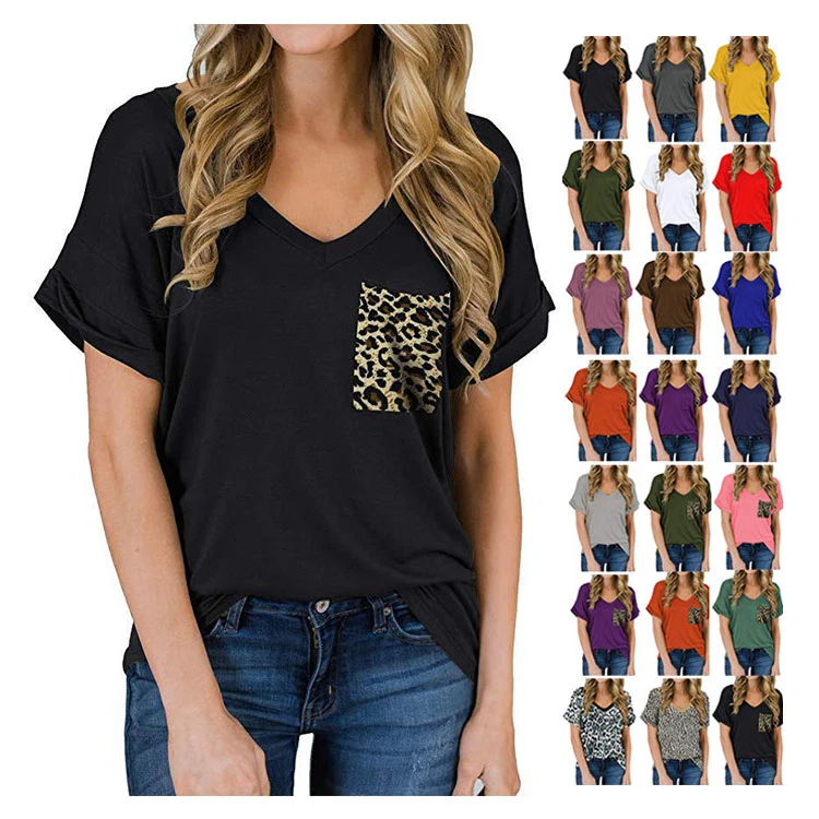

OEM casual cotton black t shirt women plain tshirts with logo custom logo printed