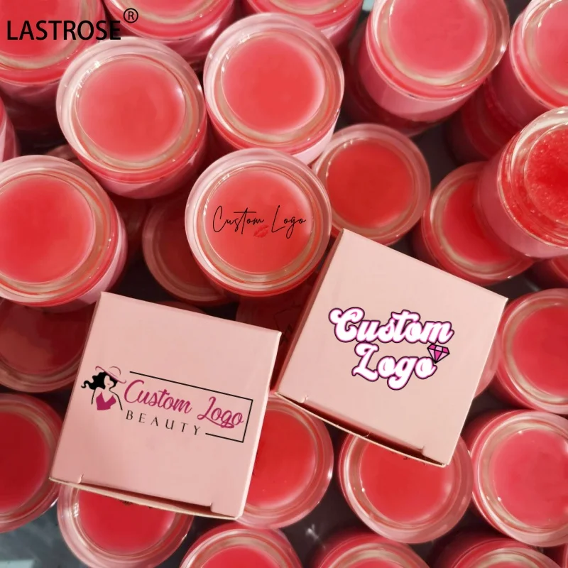 Private Label Moisturizing 6 Fruit Flavors Vegan 2 in 1 Lip Scrub and Balm Set Natural Lip Mask Sugar Hydrating Lip Scrub