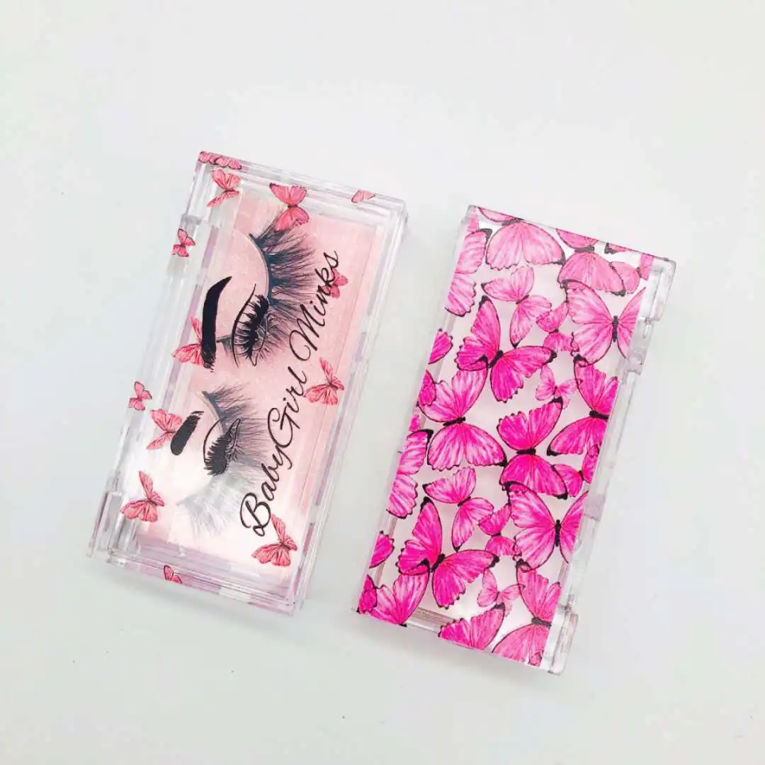 

25mm lasheswholesale vendor butterfly lase boxes mink lashes set butterfly lashbox