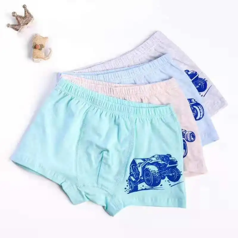 

cotton boy cartoon print boxer