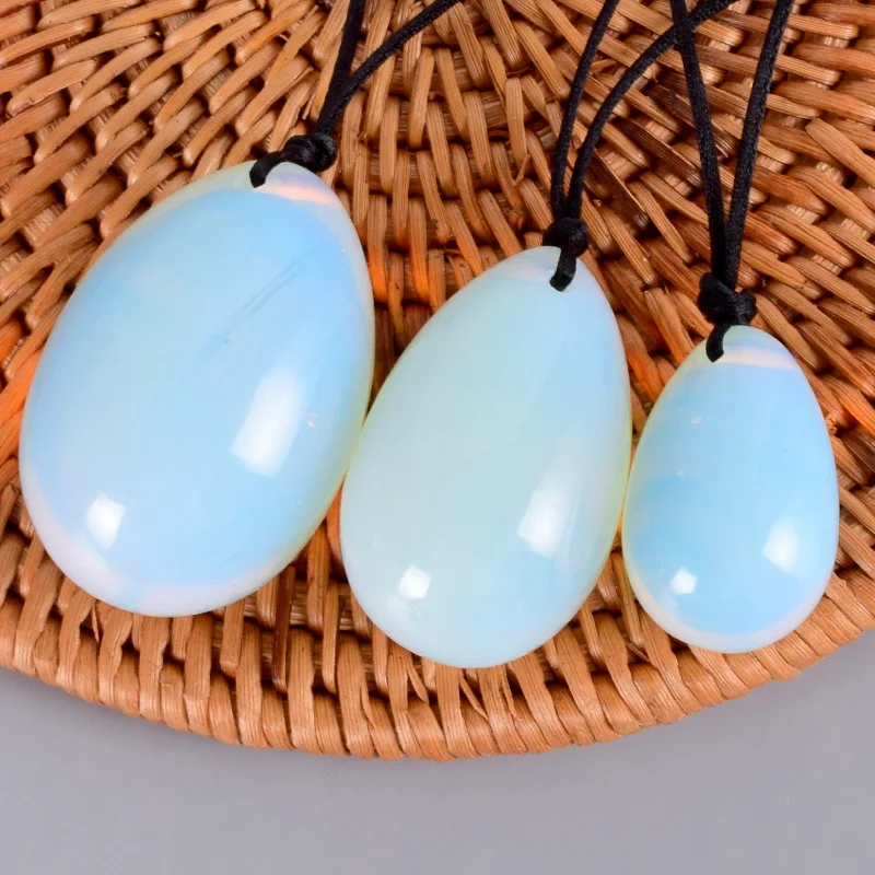 

100% natural Healing opalite Stones Nephrite Jade Yoni Eggs set