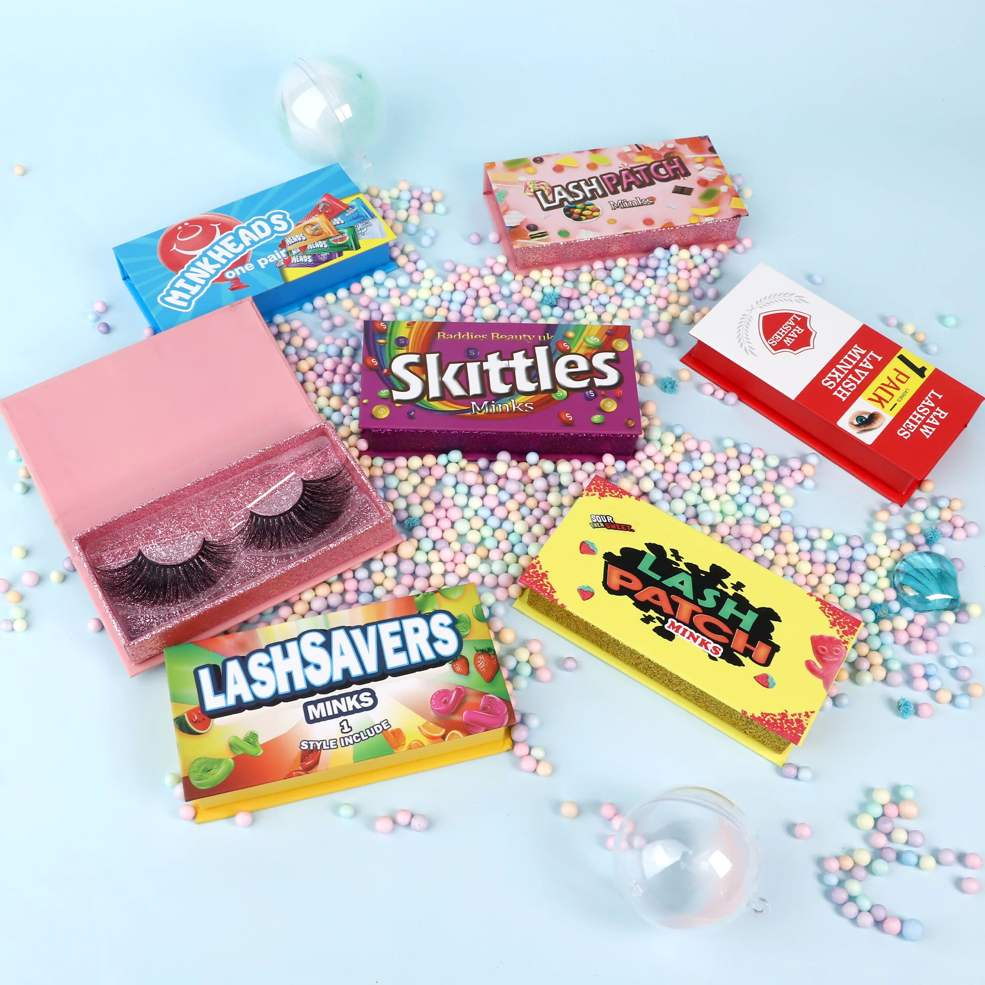 

mink lashes 3d vendor wholesale Full Strip Lashes fluffy 3d 5d Mink Eyelashes, Black, colorful