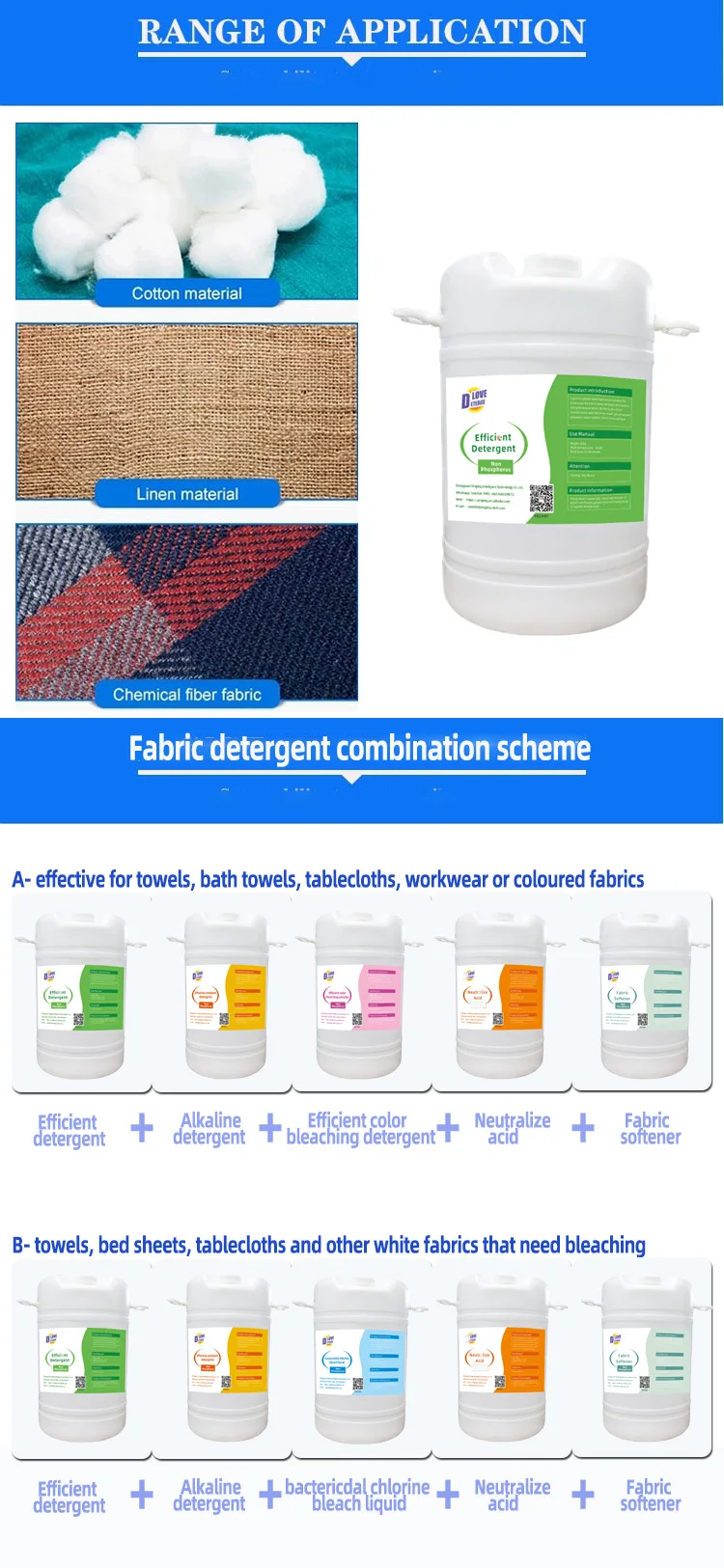 Industrial Food Grade Detergents Enzymatic Detergent Cleaner Detergent