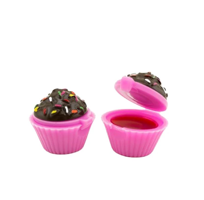 

Colourful cupcake case lip balm with Vitamin E & SPF