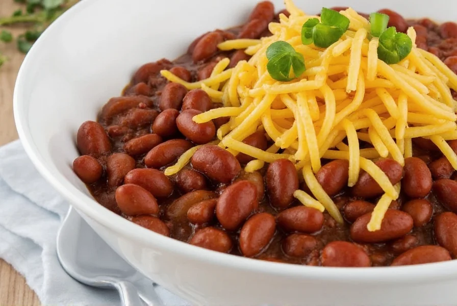 Homemade chili bowl
