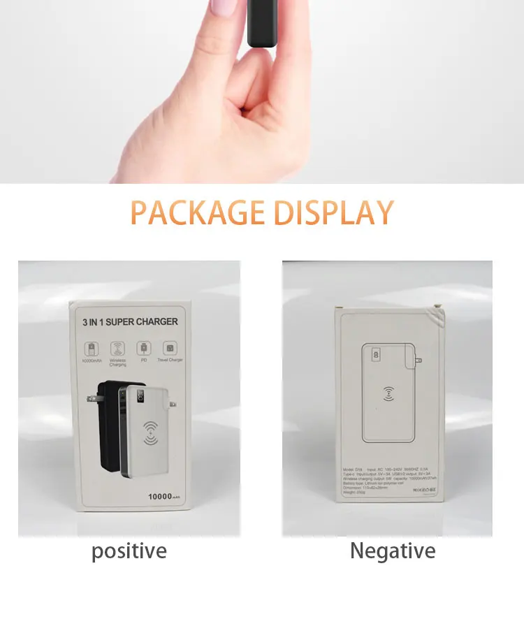 Power Bank 10000mAh Wireless Charger fast Charge power bank USB for iphone X For samsung S8 5V/2.1A Portable - ANKUX.COM