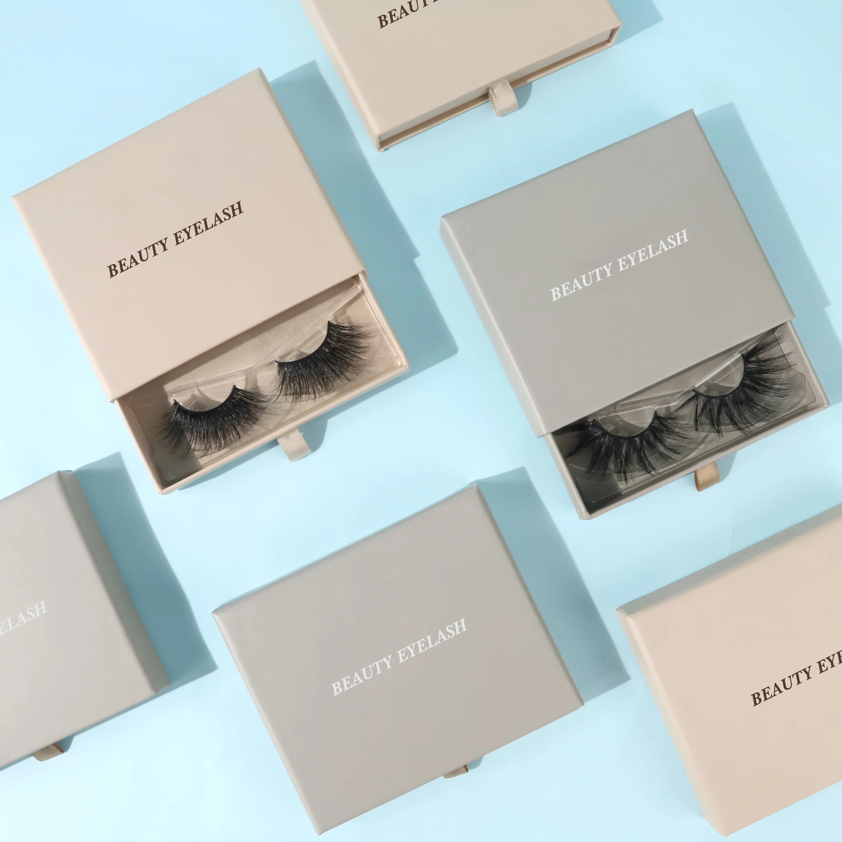 

new styles facotry price cruelty free 100% cotton band real mink eyelash, Natural black