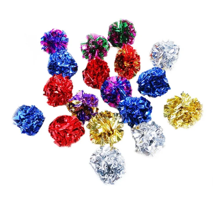 

Best quality ring paper colorful paper ball toy funny cats toy pet supplies cat toy