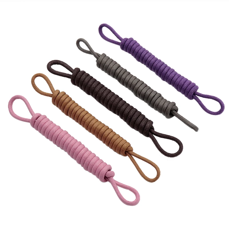 

Weiou wholesale Support Custom 100CM Round Shoelaces with Metal Aglets for Sale Waxed Shoestring for Sneakers Cotton Shoe Laces, Any colors supported,support pantone color