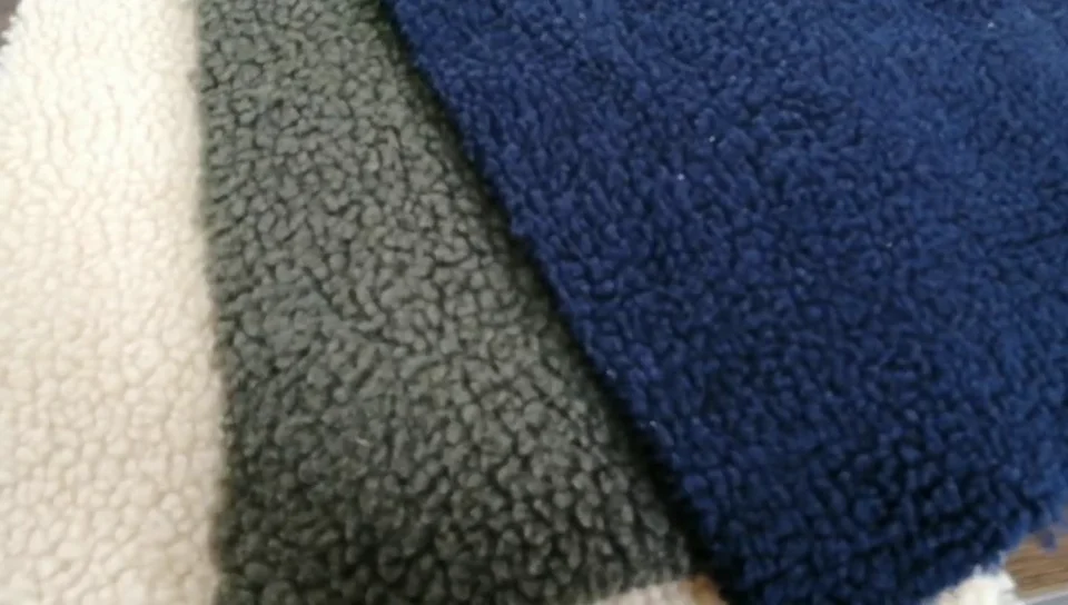 Heavy Fleece Fabric 500gsm 100 Polyester Knitted Sherpa Fleece Fabric