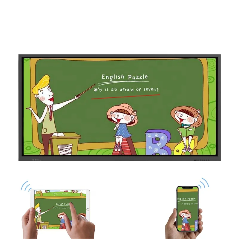 

BOE 65" Interactive Whiteboard 4K Touch Screen 3D Speaker Smart Display Board Education Conference Equipment