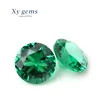 hot sale high quality 6.0mm raw jewelry round names green nano emerald gemstone