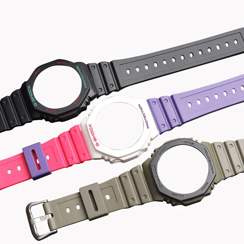 

High quality rubber watch band for cacio ga2100 g shock gshock ga 2100 watch strap, Optional