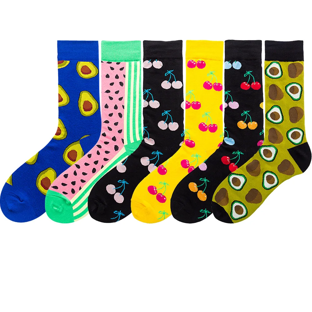 

Top quality fruit sock happy socks custom design comfortable cotton socks