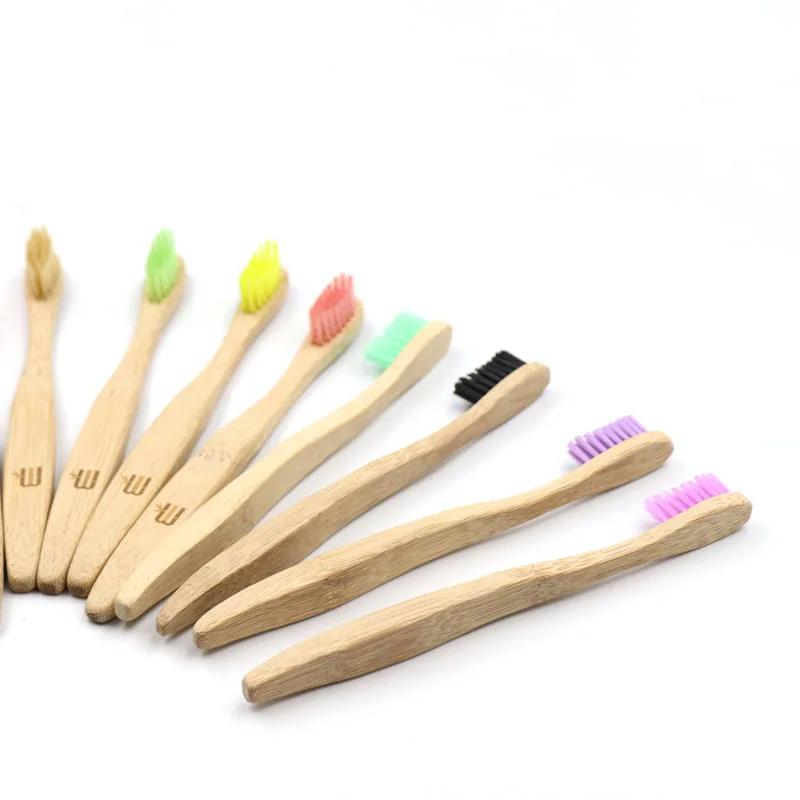 

Eco Friendly Custom Bamboo Toothbrush Soft Bristles Toothbrush For Kids, Customized color