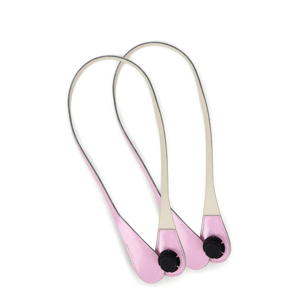 

New Lacquer Long Extra Slim Interchangeable Teardrop Handles Faux Leather Handles for OBag for EVA O Bag Body