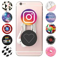 

Popsoket Phone Holder Round Structure Marble Pops Beautiful Grip Popping Finger Ring Pocket Socket Expanding Stand Popsocet