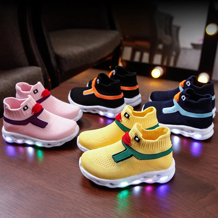 

1G0022 New Design Bright LED Light Shoes Children Kids Sneaker for boy and girl