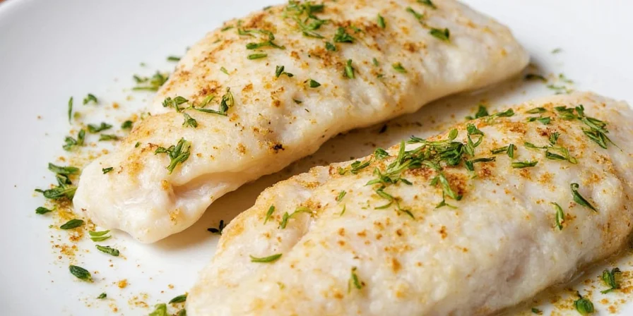 Fresh tilapia fillets ready to be seasoned