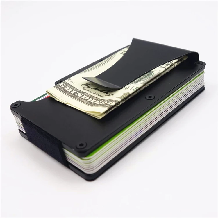 

Smart Minimalist Slim Rfid Pocket 3K Carbon Fibre Fiber Case wallet for Men, Black