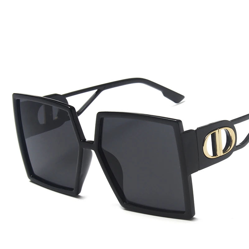 

European and American fashion big frame hollow custom sunglass