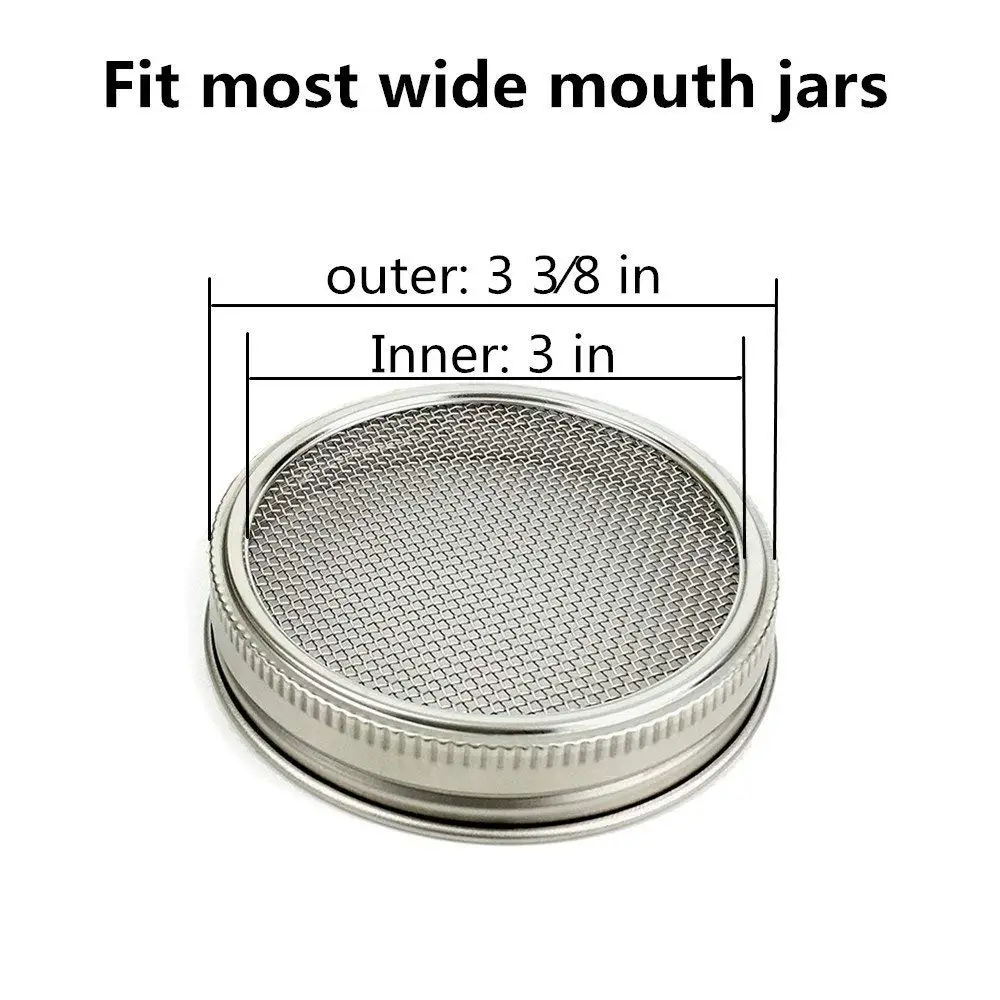 Stainless Steel 304 Mason Jar Strainer Sprouting Lids In Stocked Buy