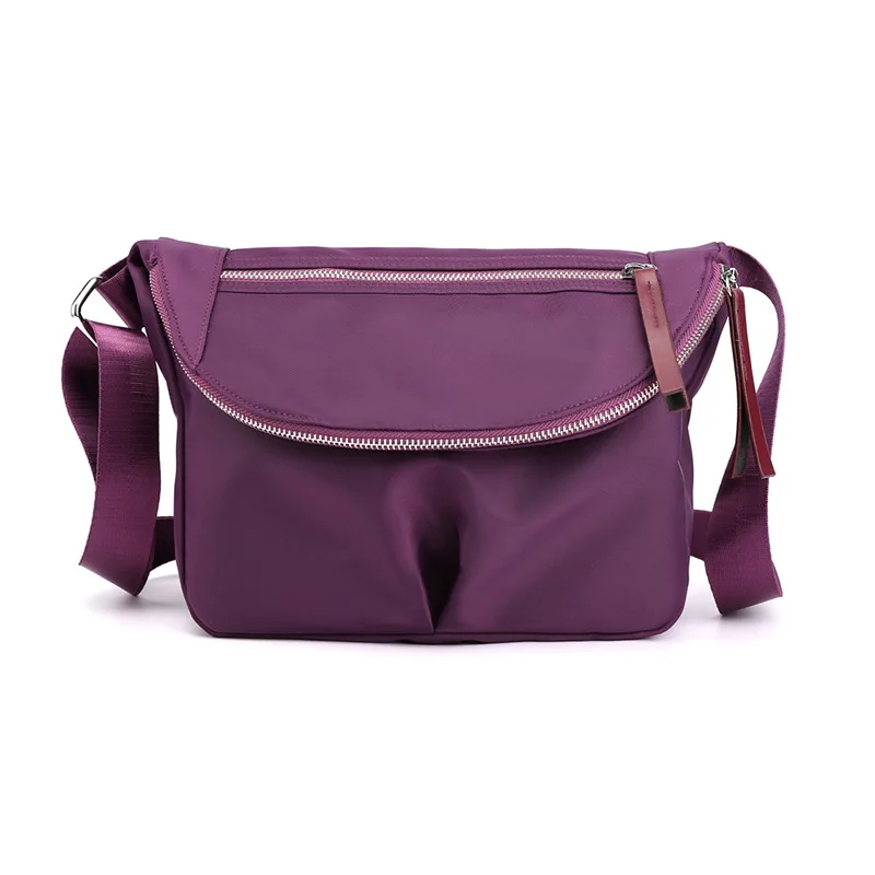 

Multifunctional wear resistant simple dark purple crossbody bags for women
