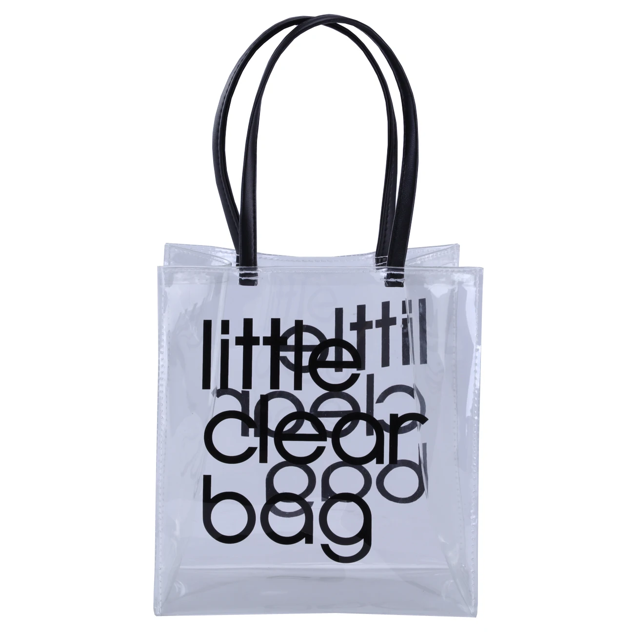 

Durable glossy pvc shopping hand tote bag little clear bag