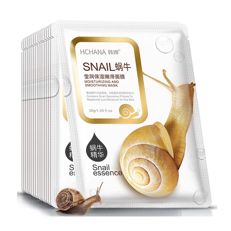 

wholesale korea snail moisturizing facial mask for the face