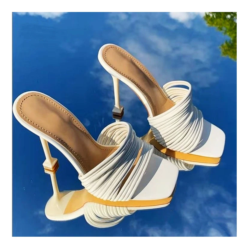 

LL 2022 Factory Directly Sexy Ladies High Heels Dress Sandals Prom Party Wedding Shoes High Block Heel Ladies Sandal Shoes