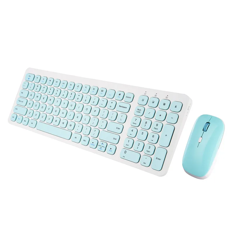 

wholesales good quality Standby computer accessory 99 keys 2.4G wireless keyboard and mouse Combo factory