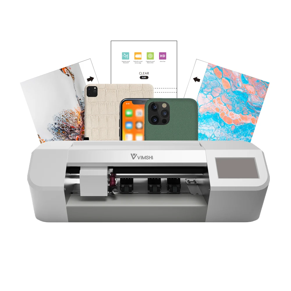 

Mini portable Custom Mobile Phone TPU Screen Protector Hydrogel Film Cutting Machine APP Control Plotter