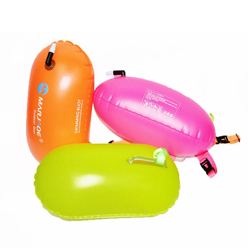 

Summer Swim Pool Buoys Open Water Swimmers Training Inflatable Safety Tow Floating Diving, 3 color