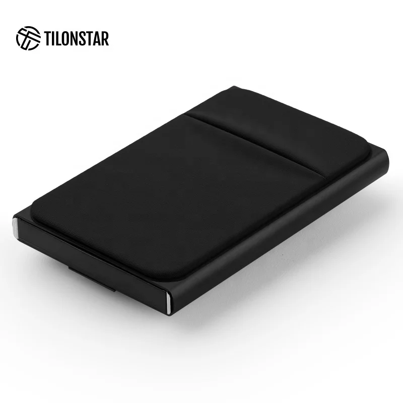 

China Suppliers Slim Card Case Box For Work And Life Rfid Pop Up Wallet With Coin Holder Card Holder