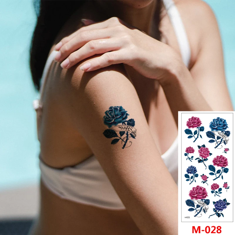 

China Women Sexy Temporary Body Arm Sleeves Beautiful Flower Tattoo Sticker, Gold/ siver/ red/ blue/ green/ black etc