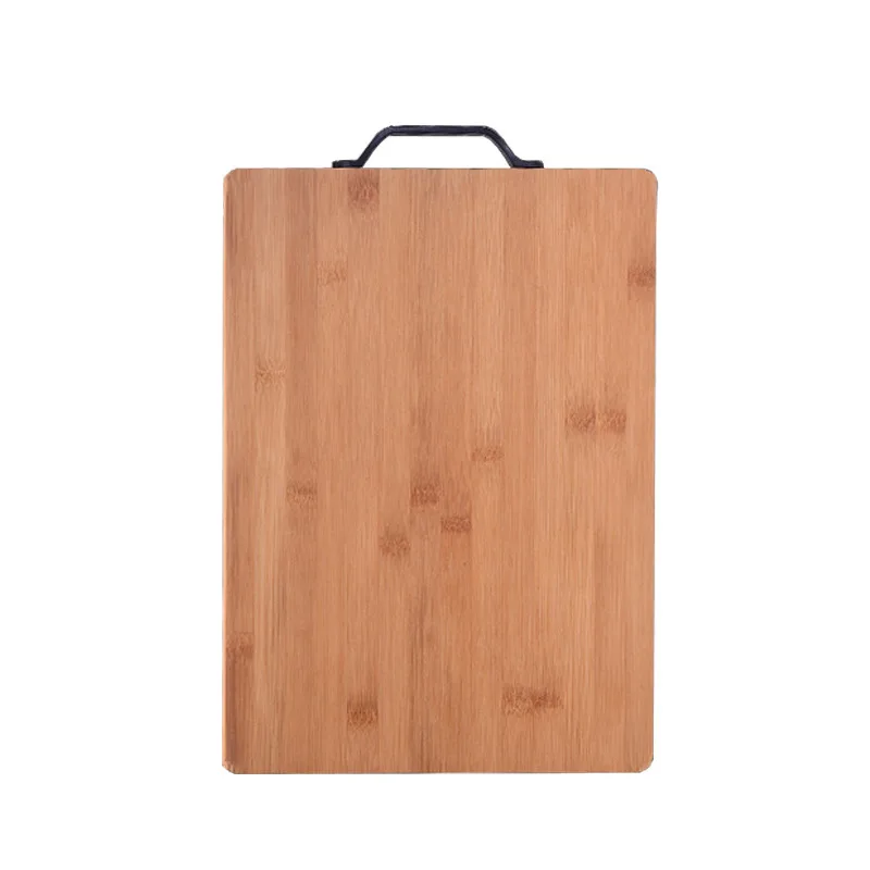 

Custom Wholesale Rectangle Natural Bamboo Cutting Board For Kitchen With Handles Chopping Board For Meat Cheese Board