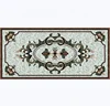 Rectangle marble floor medallions patterns, water jet granite designs