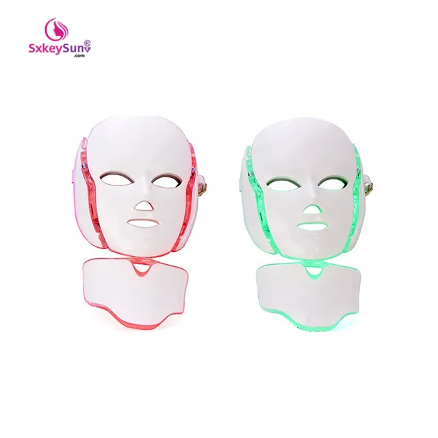 

2020 New Professional Skin Care Electric Wireless 7 Color Beauty Photon Mascara Led Facial Light Therapy Led faceMask