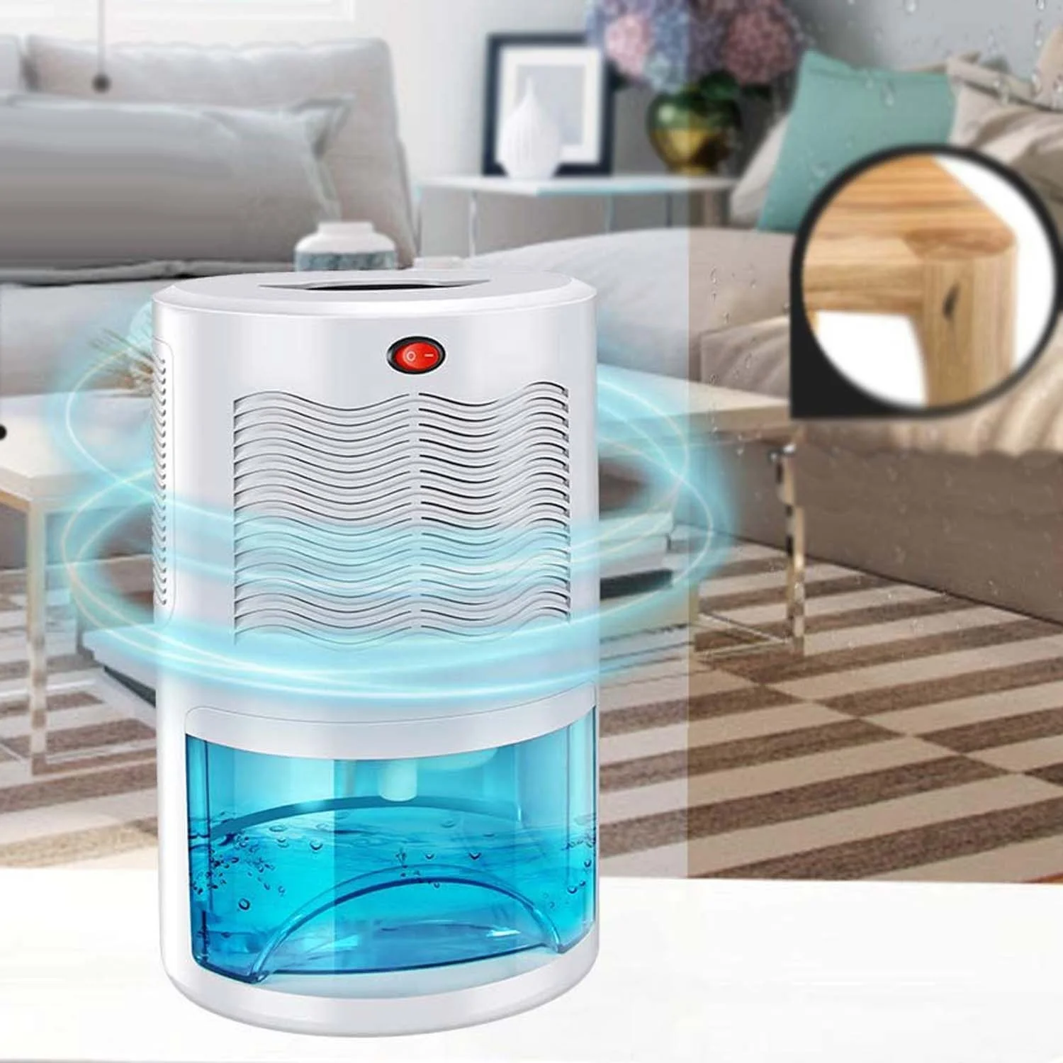 

Basement dehumidifier Eco friendly dehumidifier mini home dehumidifier, White color semi-conductor dehumidifier