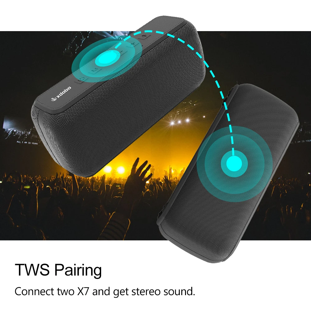 XDOBO X7 Voice Assistant Portable Speaker 50W Wireless Speaker Soundbar mini bluetooth speaker - ANKUX.COM