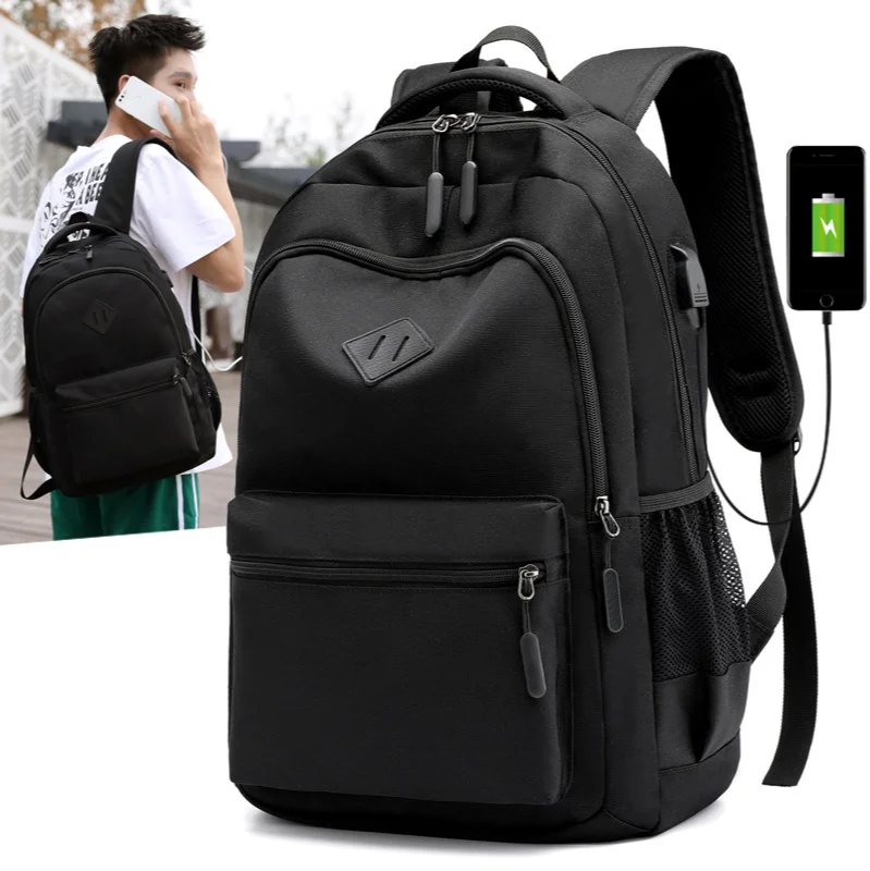 

2021 amazon hot sale large capacity wear resistant waterproof casual nylon laptop bag student backpacks, 6 colors available,accept oem