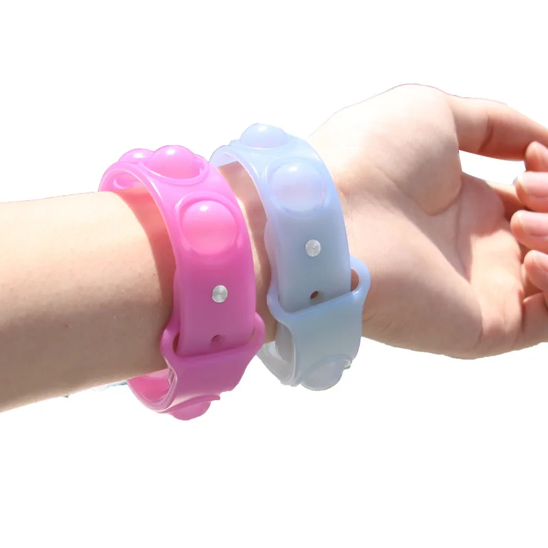 

Wholesale adjustable Decompression Bracelet Fidget Bracelet Sensory Fidget Toy Silicone Wristbands for kids, 4 colors