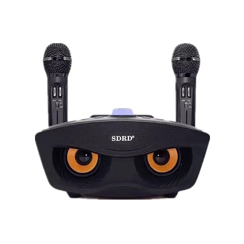 

sd 301new product 2020 popular Family KTV 2-in-1 Portable Wireless Speaker microphone speaker sd-306 blue-tooth speakers