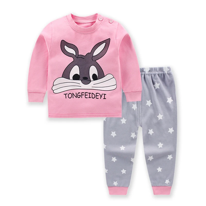 

New Product Loungewear Boy Girl Clothes Set Original Clothing Children Kids Nightgown Pyjamas