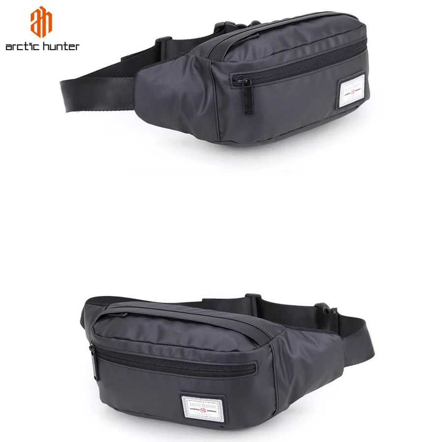 

Arctic Hunter for Men Male Fanny Pack Custom Waist Bag Money Phone Belt Bum Bag Gray Black Fashion Running Belt Waist+Bag