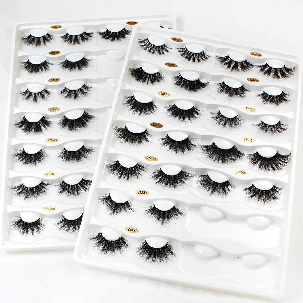 

25mm Mink Eyelashes Handmade with Custom Box Set Nice Price, Nature black