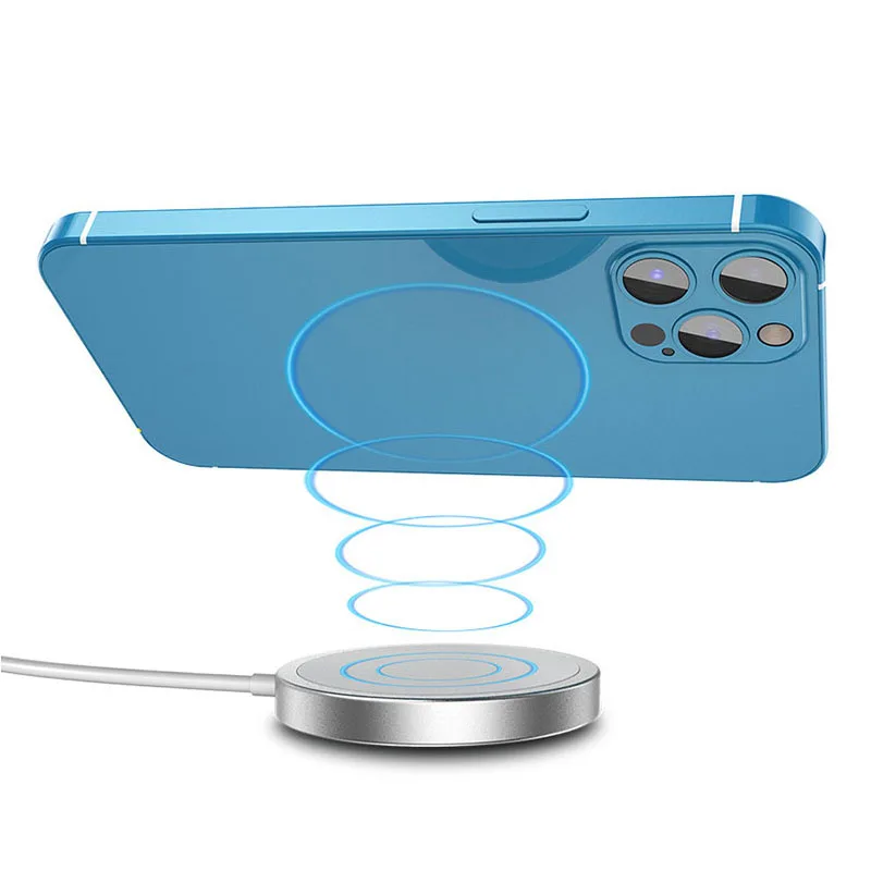 

2021 New Arrivals Magnetic 15W Wireless Charger Qi for iphone 12 Charger, White