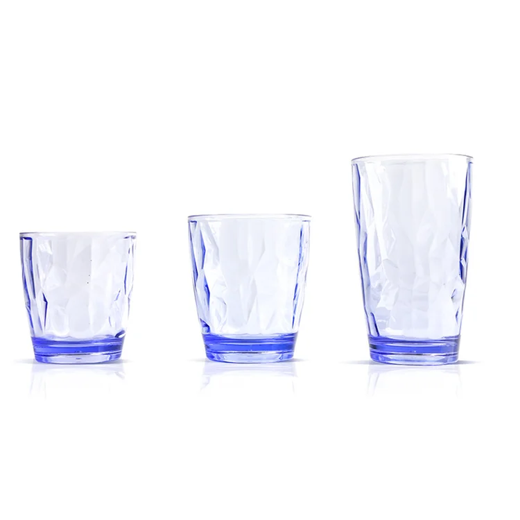 

Assorted Colors Tumbler cups Break resistant Plastic acrylic matte cups BPA Free Plastic acrylic glass cups