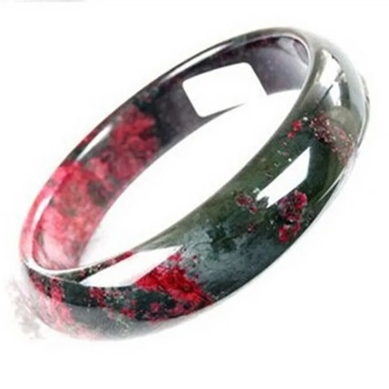 

Natural A Grade Peach Blossom Jade Bangle Women's Jade Bangle Jewelry Bracelet Showy Plum Jade Bangle