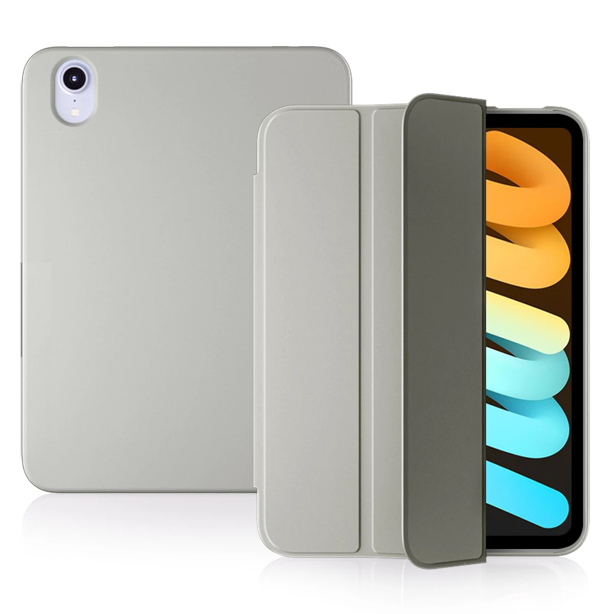 

Soft TPU Slim Smart Shell Stand Folio Case for new iPad Mini 6 2021 (6th Generation 8.3 inch)